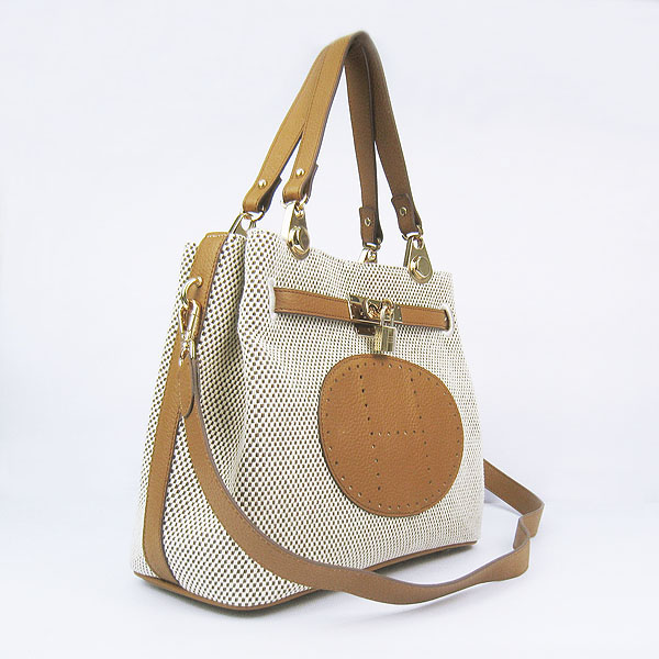 Fake Hermes New Arrival Double-duty handbag Light Coffee 60668